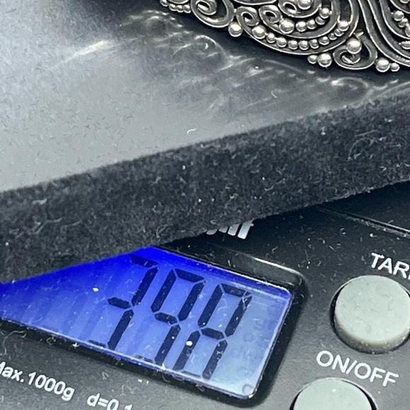 Vintage Suarti Bali 925 Sterling Silver Mother-of-Pearl Cuff Bracelet - Picture 12 of 16